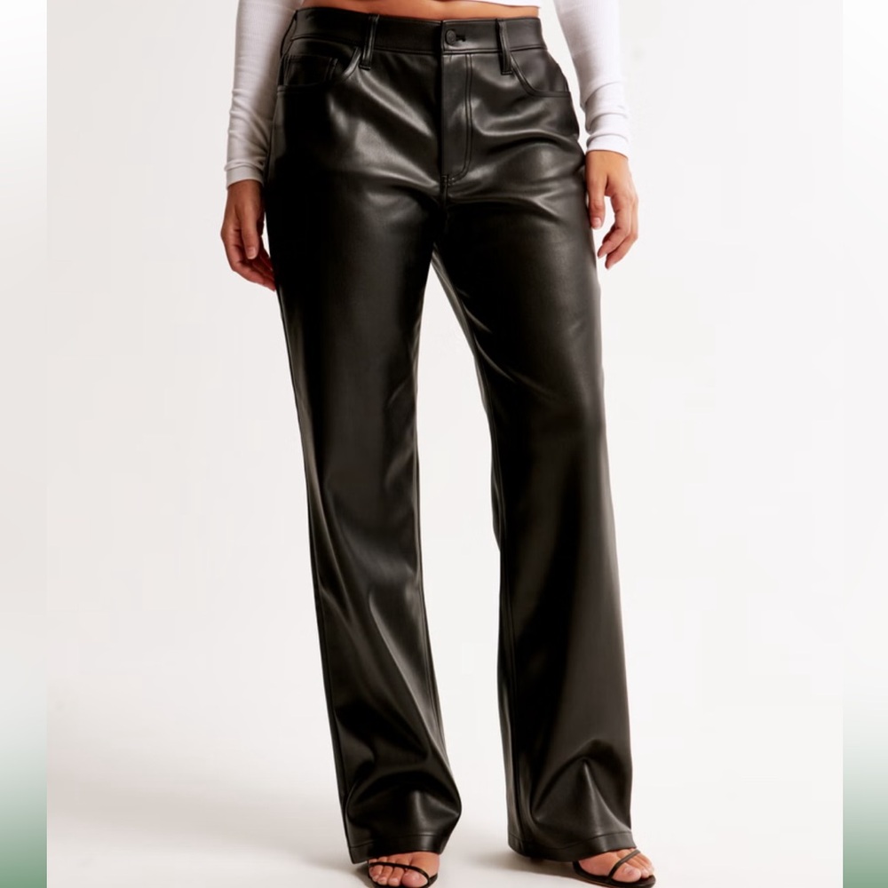 Abercrombie & Fitch Black Straight Leg Jeans